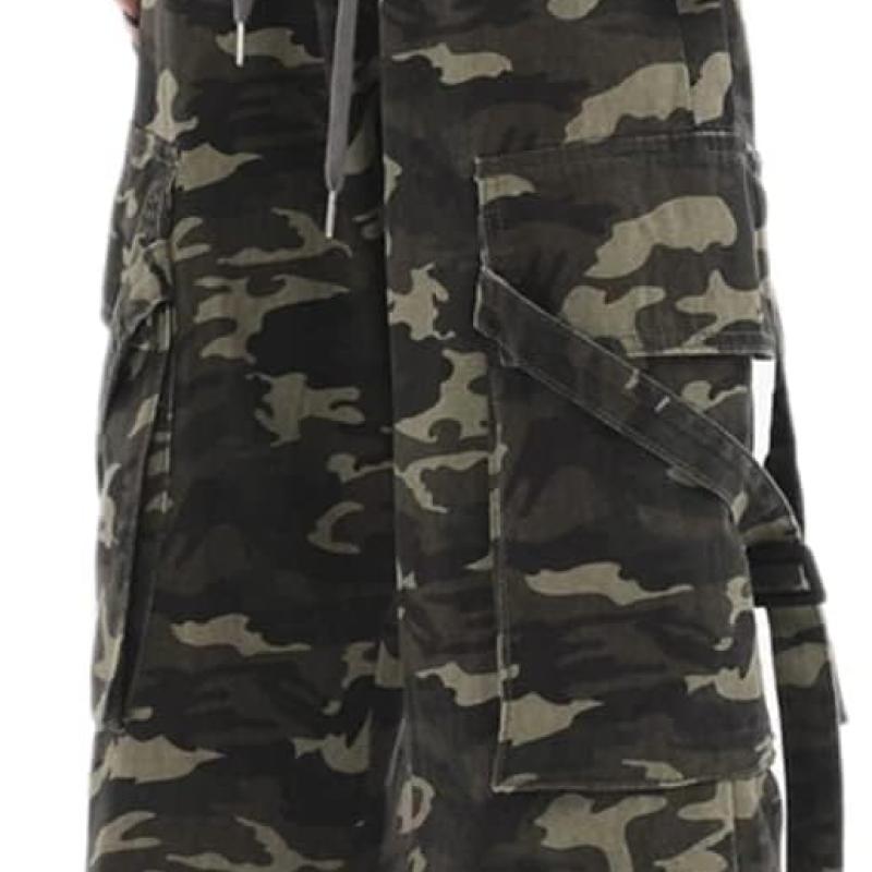 Women Cargo Pants Baggy Y2K Clothing Multi Pockets High Waist Loose Straight Leg Pants Vintage Grunge Aesthetic Clothes