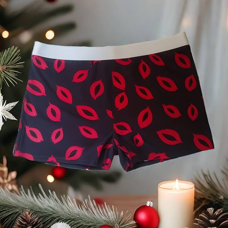 CailanKailin Men'S Fiber Boxer Briefs, Ultra-Thin Geometric Pattern