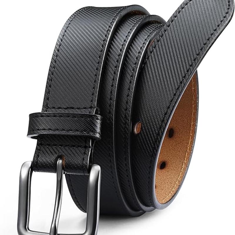 Leather Belt for Men - 35mm Men Belts for Jeans Casual and Dress