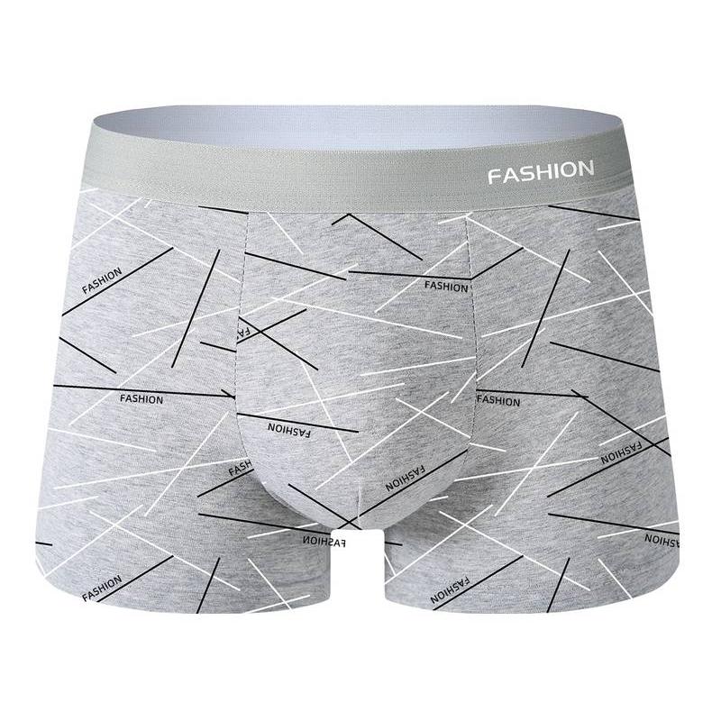 Men'S Boxer Briefs - High Elasticity Breathable Casual Underwear with Unique Geometric Print